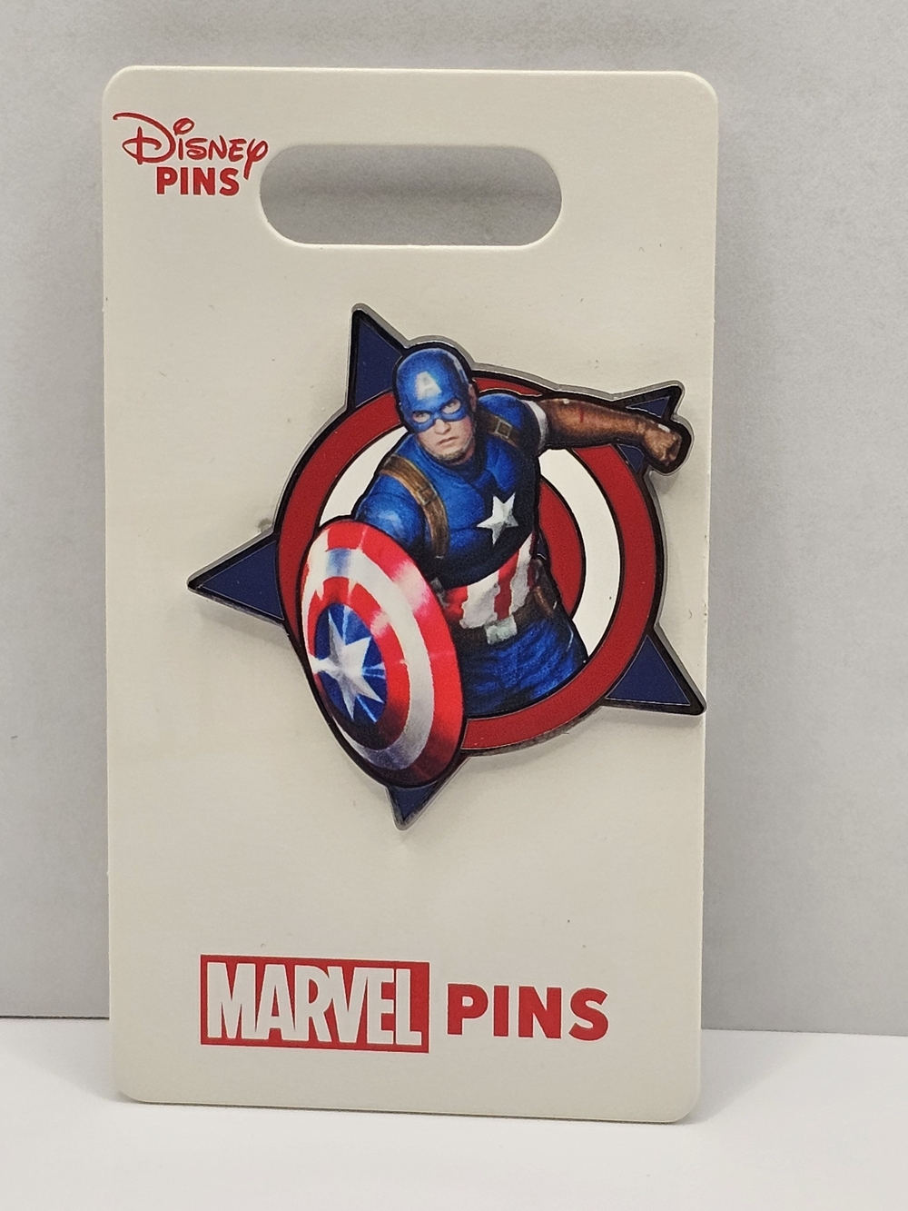 Disney Captain America Enamel Pin - Blue Red White